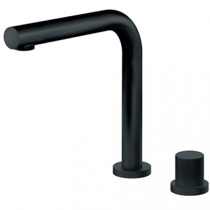 ROSAN S2 BLACK 230409B Baterija podgradna za lavabo jednoručna - visoka