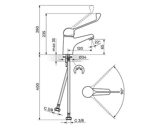 ROSAN KING J30L001 BATERIJA ZA LAVABO - LEKARSKA