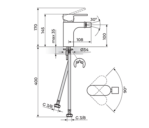 ROSAN MISTIQUE JM39101 BATERIJA ZA BIDE