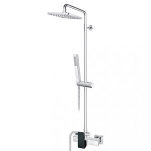 ROSAN QUADRO BLACK JQ37251B BATERIJA ZA TUŠ KADU SA USPONSKIM I RUČNIM TUŠEM