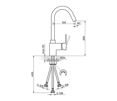 ROSAN QUADRO BLACK JQ38103B BATERIJA ZA SUDOPERU - 3 CEVI ROSAN QUADRO BLACK JQ38103B BATERIJA ZA SUDOPERU - 3 CEVI