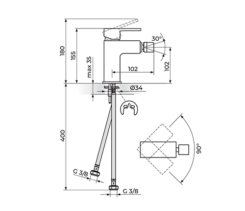 ROSAN QUADRO WHITE JQ39101W BATERIJA ZA BIDE ROSAN QUADRO WHITE JQ39101W BATERIJA ZA BIDE