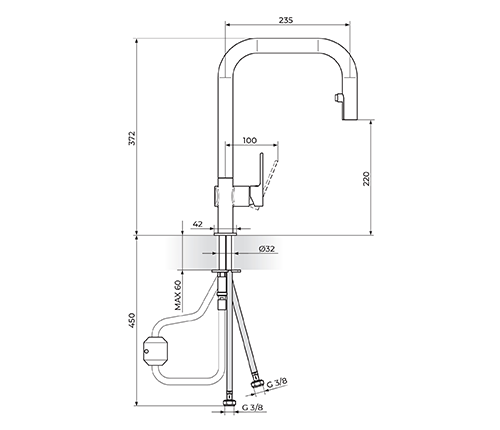 ROSAN S2 238501 BATERIJA ZA SUDOPERU