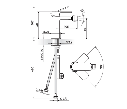 ROSAN S2 239101 BATERIJA ZA BIDE ROSAN S2 239101 BATERIJA ZA BIDE