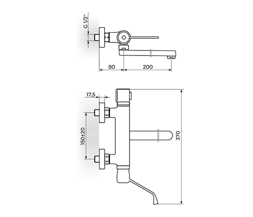STOLZ THERMO 1T32L20 BATERIJA ZA SUDOPERU - LAVABO - LEKARSKA STOLZ THERMO 1T32L20 BATERIJA ZA SUDOPERU - LAVABO - LEKARSKA