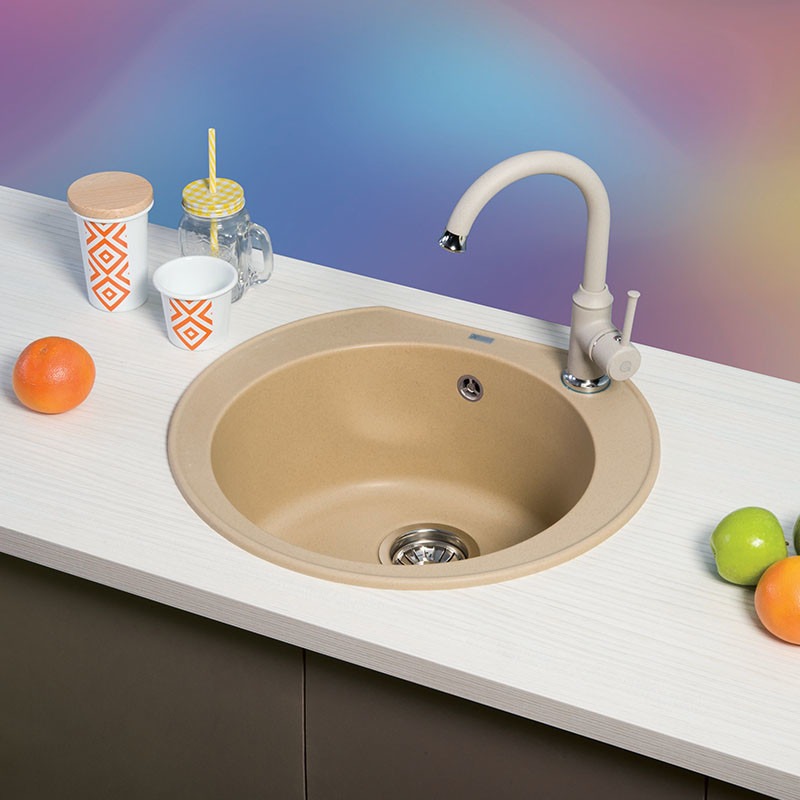 Metalac granitna usadna sudopera xOmega E520 siva Ø90 + poklon xGranit slavina Pelikan za sudoperu siva 3304051 (1) Metalac granitna usadna sudopera xOmega E520 siva Ø90 + poklon xGranit slavina Pelikan za sudoperu siva 3304051