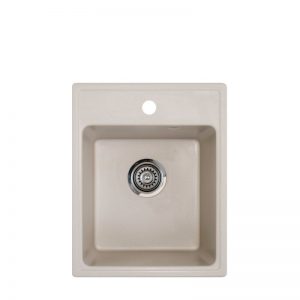 Metalac granitna usadna sudopera xQuadro 40 šampanj 400x500 Ø90 3304044