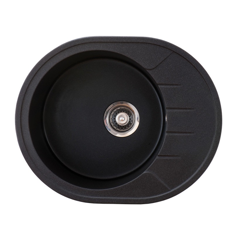 Metalac granitna usadna sudopera xVenera M crna 620x500 Ø90 3304023 Metalac granitna usadna sudopera xVenera M crna 620x500 Ø90 3304023