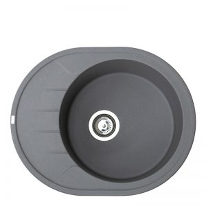 Metalac granitna usadna sudopera xVenera M grafit 620x500 Ø90 1306001