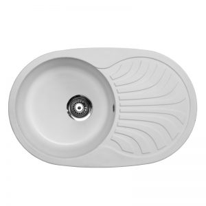 Metalac granitna usadna sudopera xVenera Plus bela 780x500 Ø90 3304011