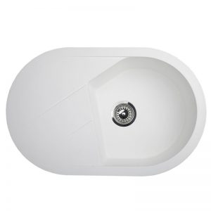 Metalac granitna usadna sudopera xVesta Plus bela 780x500 ø90 3304066
