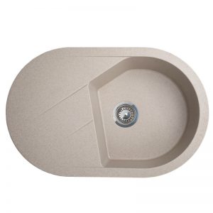 Metalac granitna usadna sudopera xVesta Plus bež 780x500 ø90 3304064