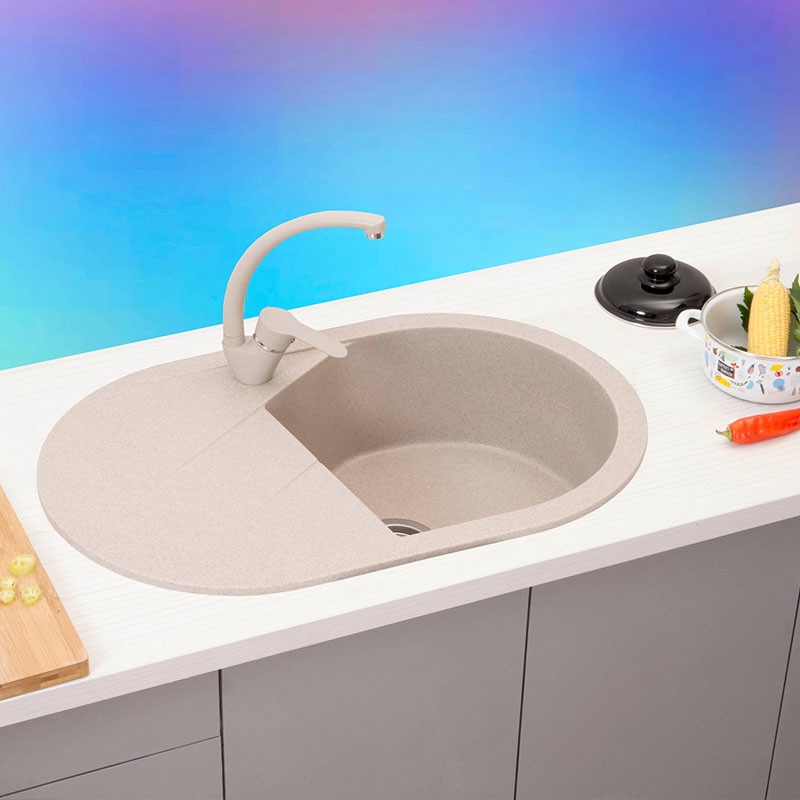 Metalac granitna usadna sudopera xVesta Plus šampanj 780x500 ø90 3304065 (1) Metalac granitna usadna sudopera xVesta Plus šampanj 780x500 ø90 3304065