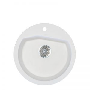 Metalac granitna usadna sudopera xVesta bela E520 ø90 3304061