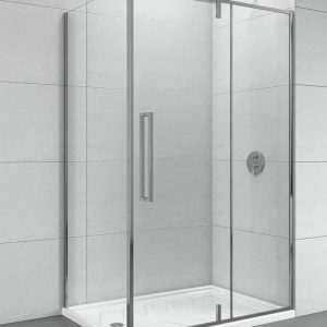 Stakleni paravan CONCEPT ABSOLUT 120x200cm staklo 6mm providno sa pivot vratima C-02-6120