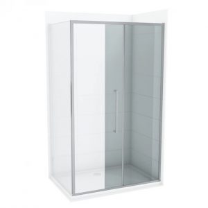 Stakleni paravan CONCEPT DEVON200 100x200cm staklo 6mm providno sa tankim ramom C-02-22100