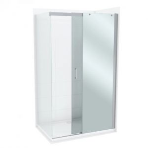 Stakleni paravan CONCEPT TITAN 120x195cm staklo 8mm providno sa ogledalom C-02-5120M
