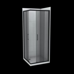 Tuš kabina CONCEPT ATLAS BLACK 90x90x195cm staklo 6mm providno C-02-B4910