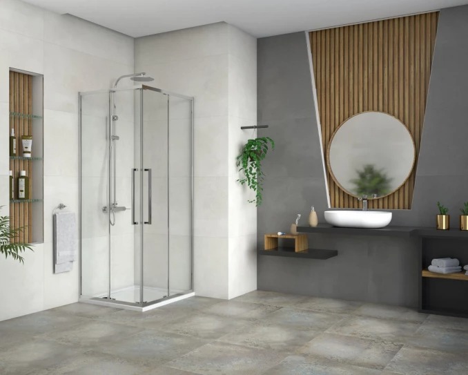 Tuš kabina CONCEPT DEVON200 80x80x200cm staklo 6mm providno sa tankim ramom C-02-2285 (1) Tuš kabina CONCEPT DEVON200 80x80x200cm staklo 6mm providno sa tankim ramom C-02-2285