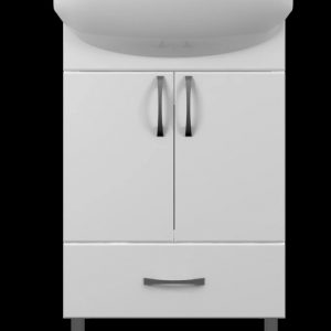 UNI Toaletni ormarić 55 sa lavaboom i soft close šarkamav 0513