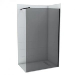Walk-in CONCEPT MONTE DARK 140x200cm crni mat ram 8mm grey staklo C-02-SB140G